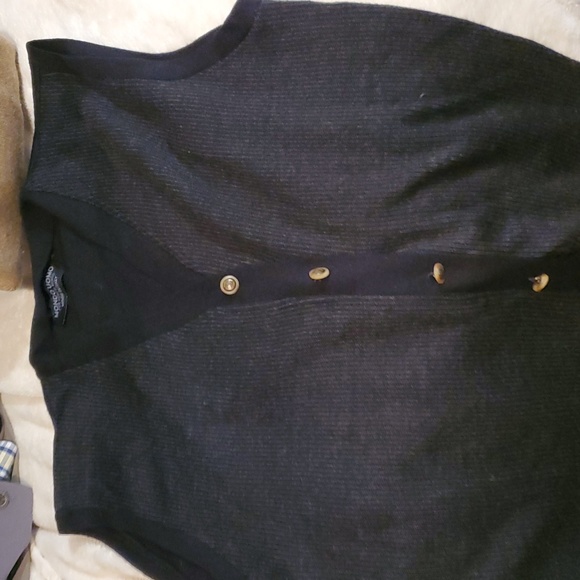 Wool button up all wool italian made vest. - Picture 2 of 2